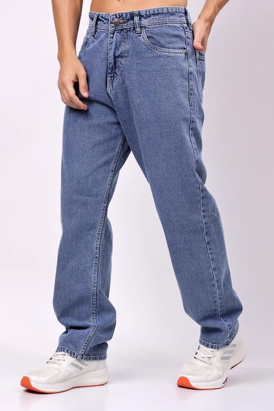 London Hills Men's Relaxed Fit Mid Rise Jeans || Relaxed