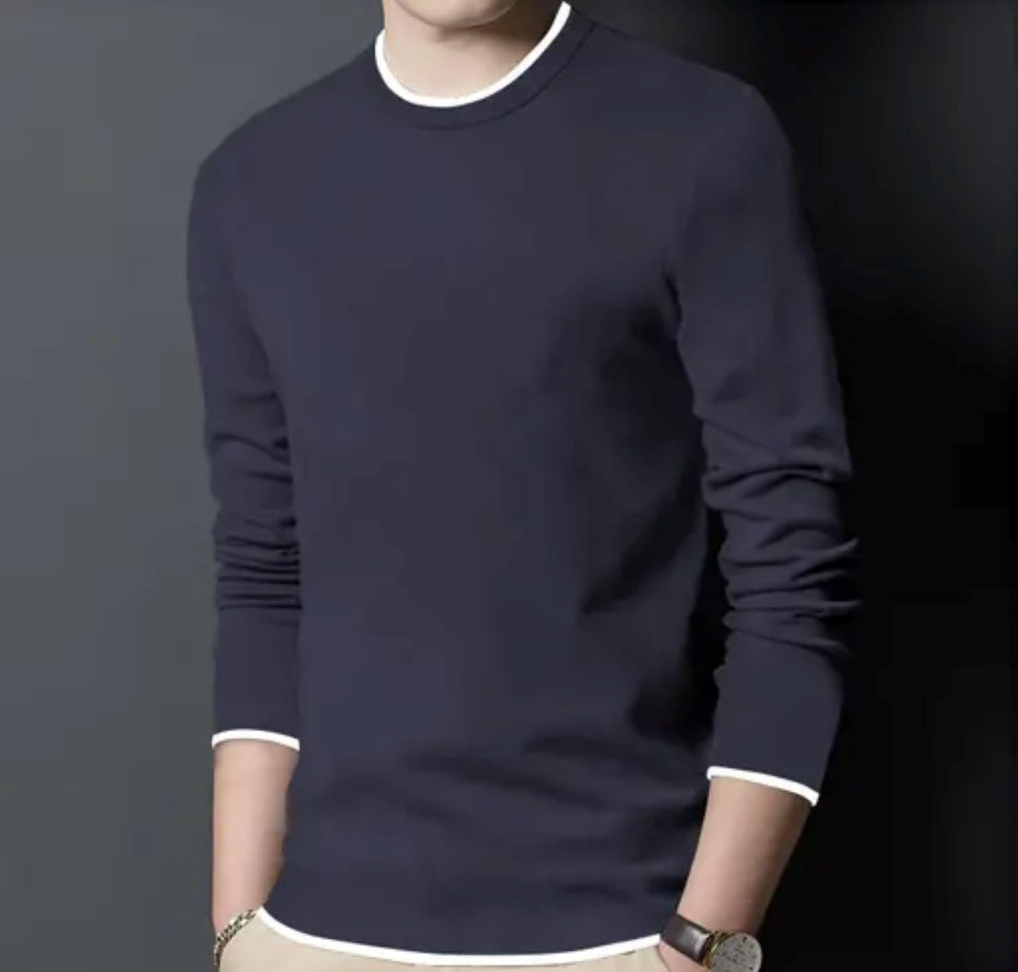FASHA Men's Solid Regular Fit