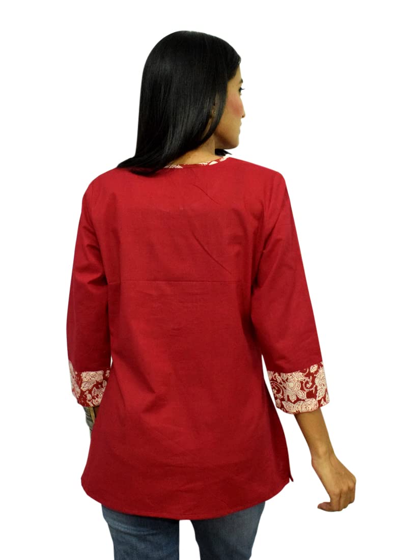 JAIPUR HAND BLOCK Women's Cotton Top |Tunic
