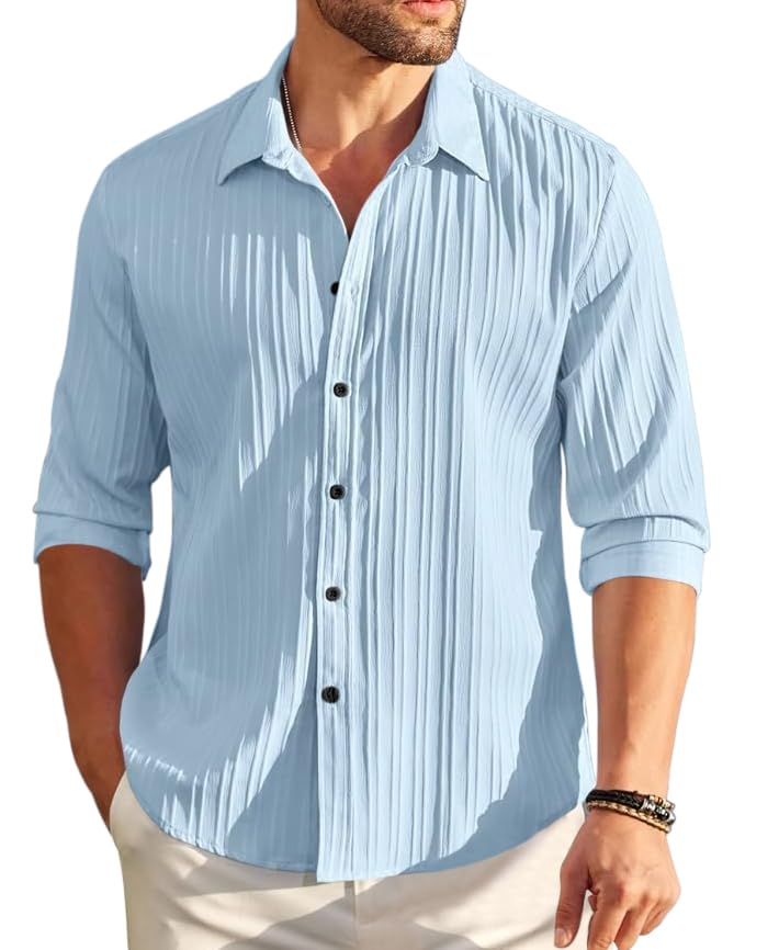 ROYALSCOUT Men's Cotton Blend Full Sleeve Short Kurta