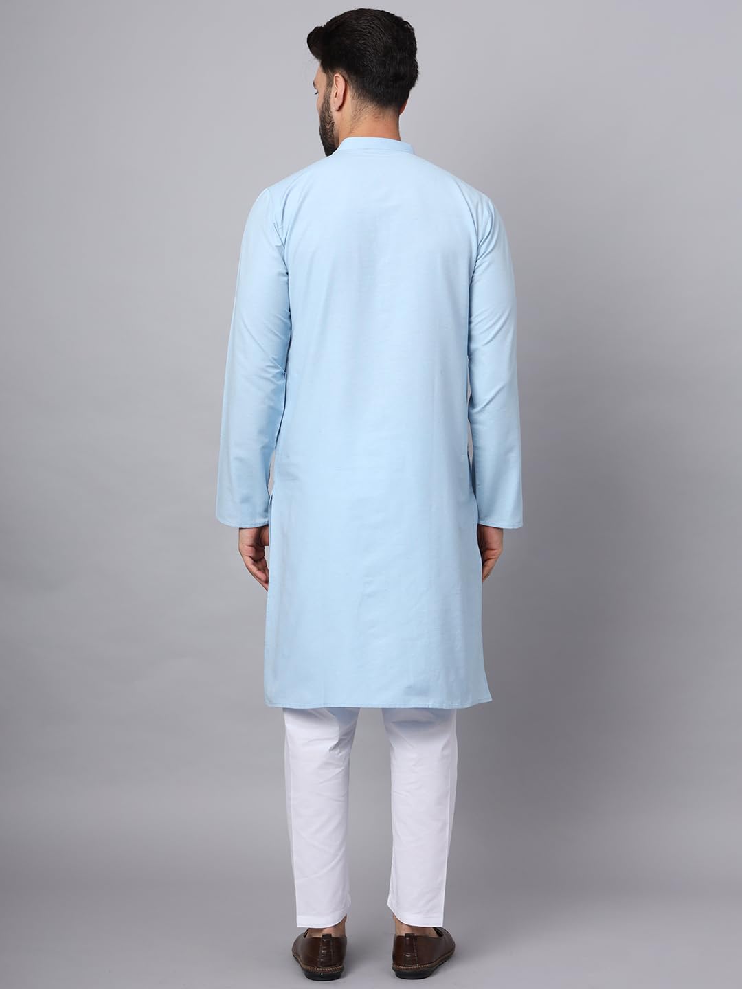 CHIKAN Men's Cotton Regular Premium Long Kurta