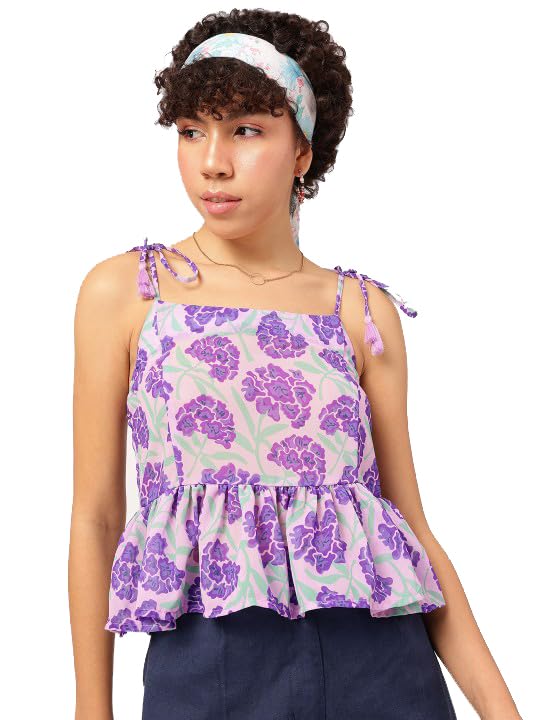 Trendy Queen Women's Short Sleeve Button-Down Shirt | Printed Casual Crop Top | Stylish Collared Shirt for Women | Oversized Shirt for Women
