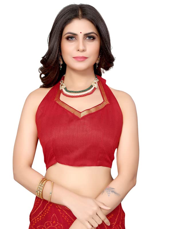 SIRIL Women's Chiffon Printed Saree with Blouse Piece