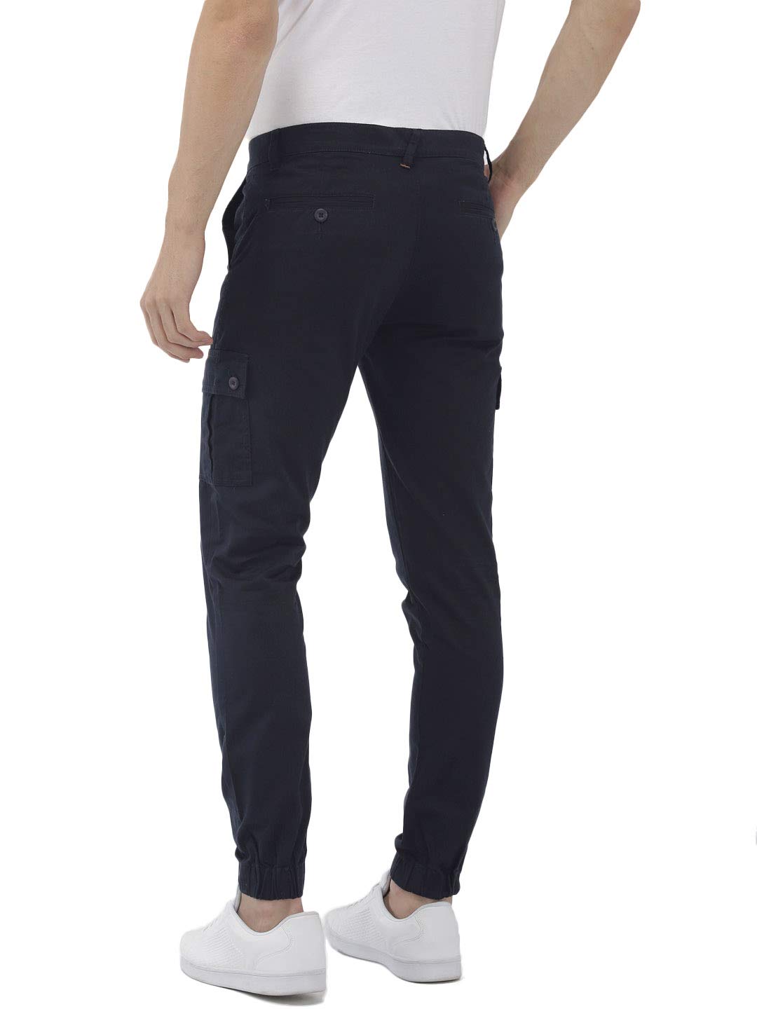 The Indian Garage Co Men's Slim Fit Mid Rise Cargo Pant