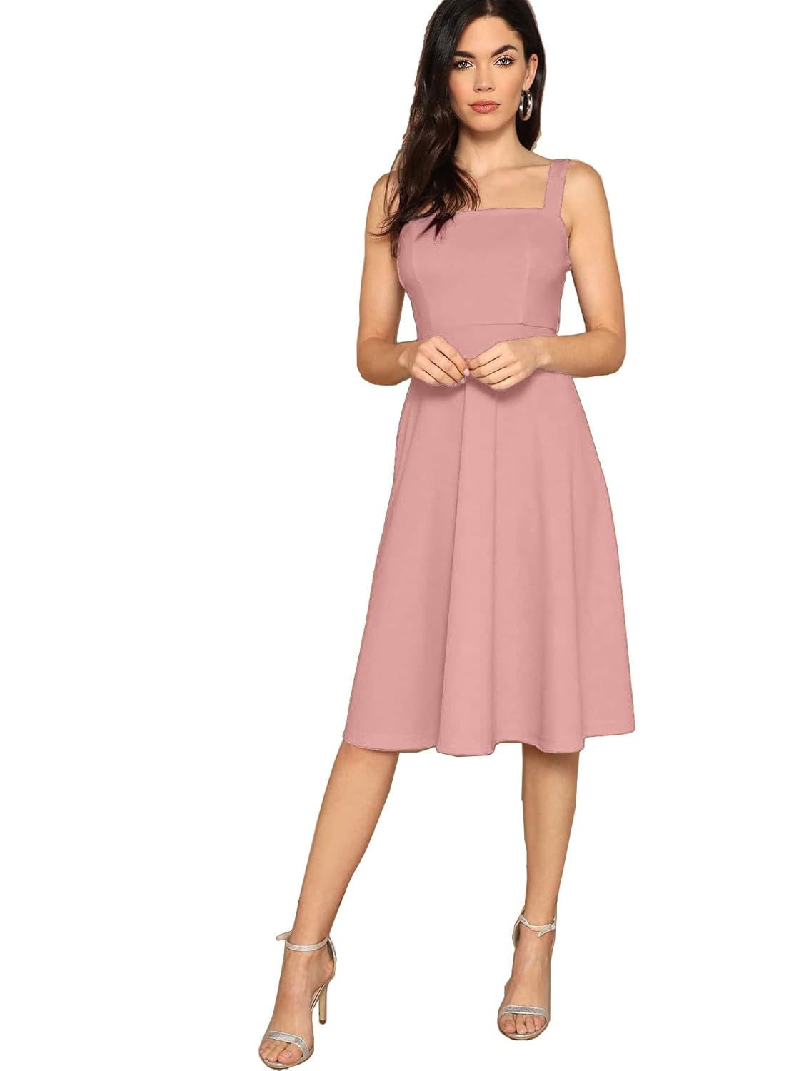 Aahwan Women's Fit And Flare Midi Dress