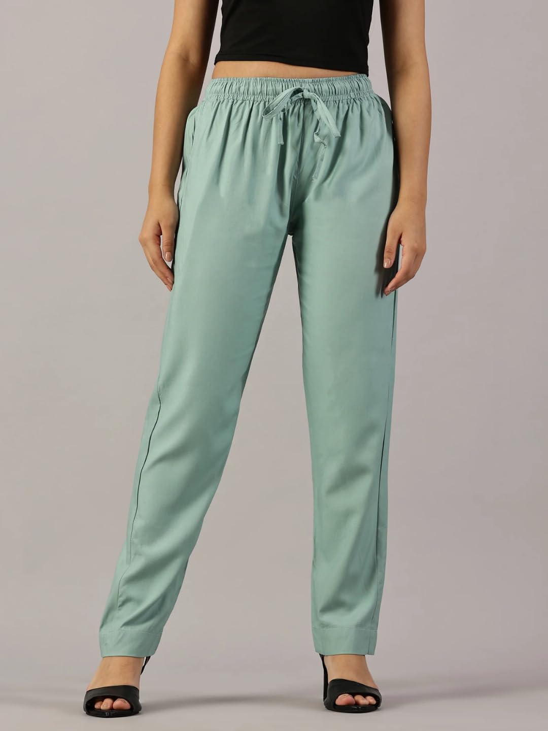 Cadila Women's Cotton Drawstring Rayon Pants