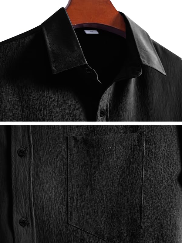 Pinkmint Shirt for Men Stylish Popcorn Textured Shirt