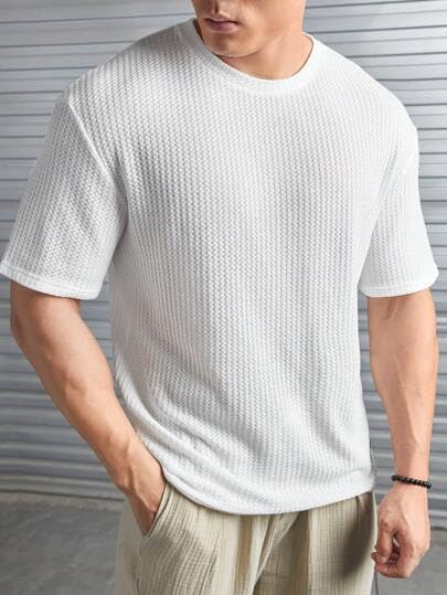O3e Mens Solid Dotted Unique Design Oversized