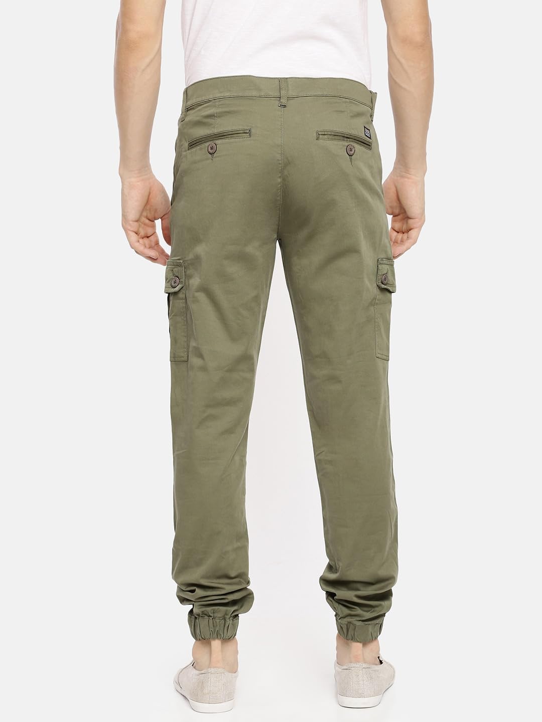 The Indian Garage Co Men's Slim Fit Mid Rise Cargo Pant