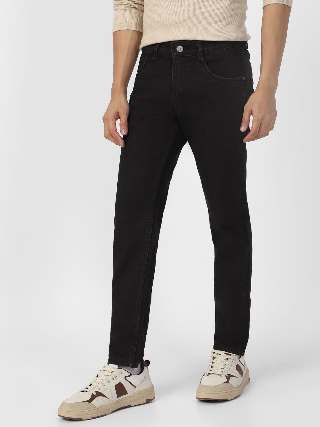 Urbano Fashion Men's Slim Fit Washed Jeans Stretchable