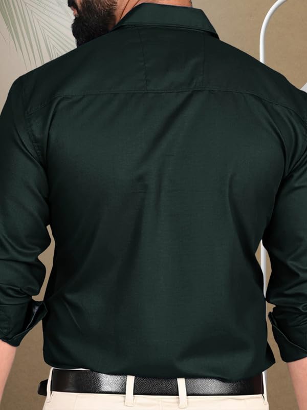 Tee Projekt Shirt for men Cotton Spread Collar Long Sleeve