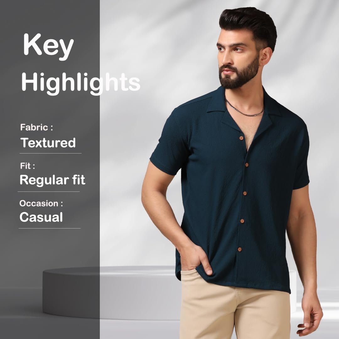 TAGDO Men's Regular Fit Casual Shirt