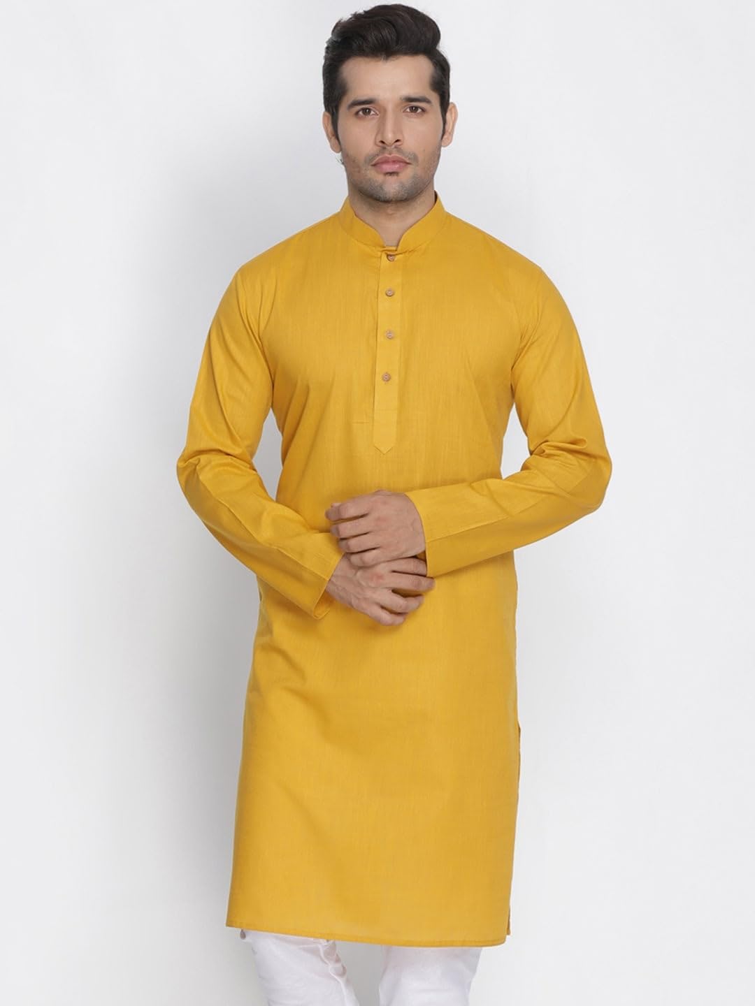 Lymio Men's Cotton Blend Regular Fit Casual Kurta