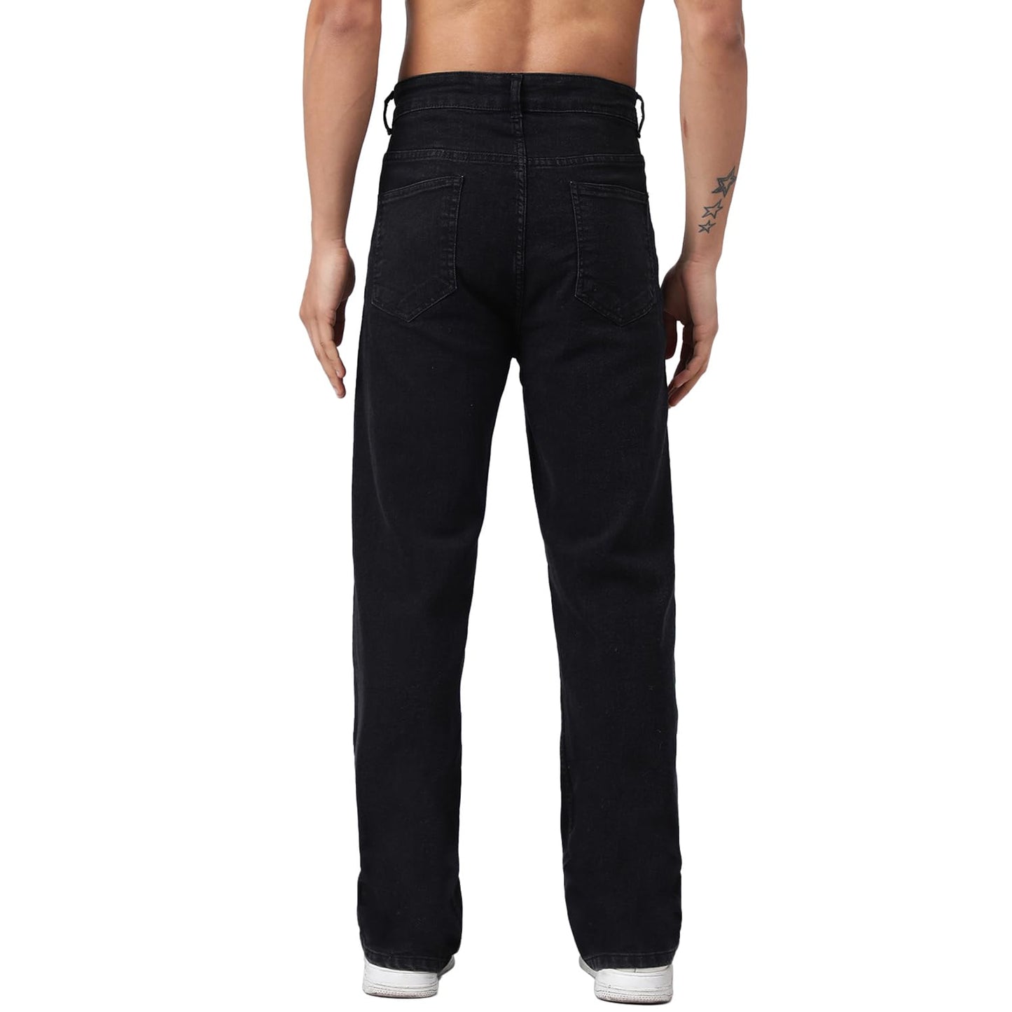 KOTTY Men's Two-Tone Patchwork Jeans for Men