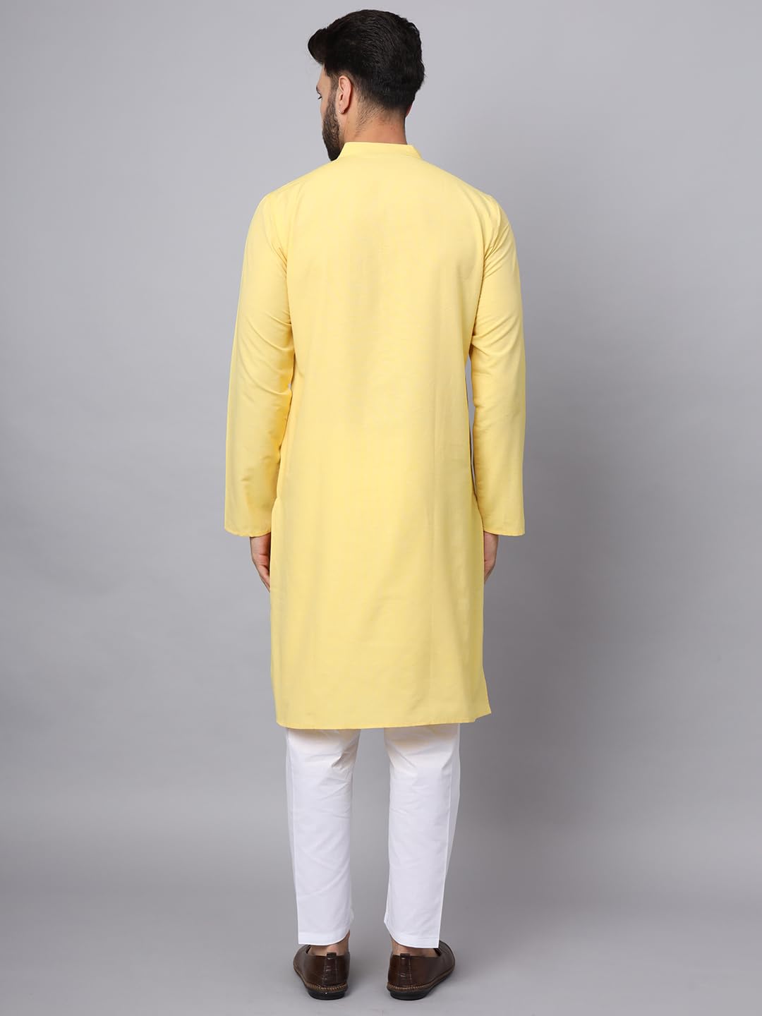 CHIKAN Men's Cotton Regular Premium Long Kurta