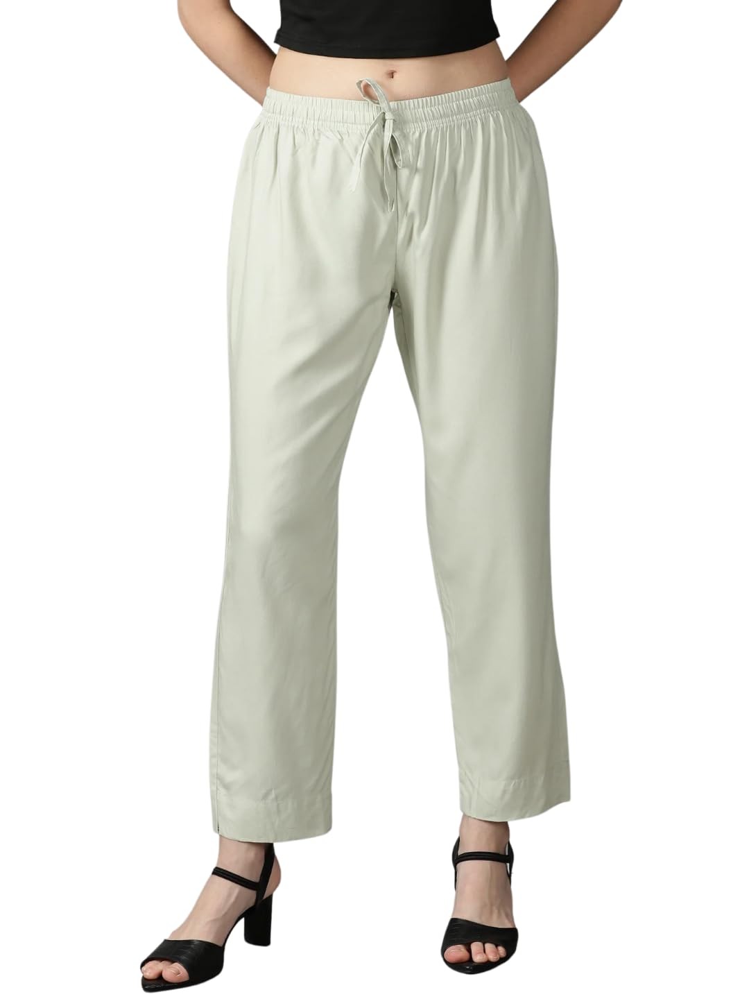Cadila Women's Cotton Drawstring Rayon Pants