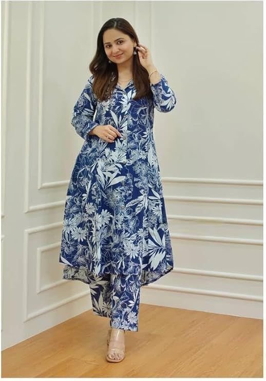 Rayon Printed Set for Women NewDesign Straight Kurta