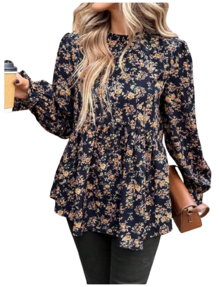 JC JUMMY COUTURE Striped Print Round Neck Blouse
