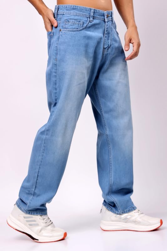 London Hills Men's Relaxed Fit Mid Rise Jeans || Relaxed
