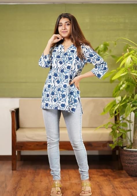 Regular Fit Printed Shirt Top Women