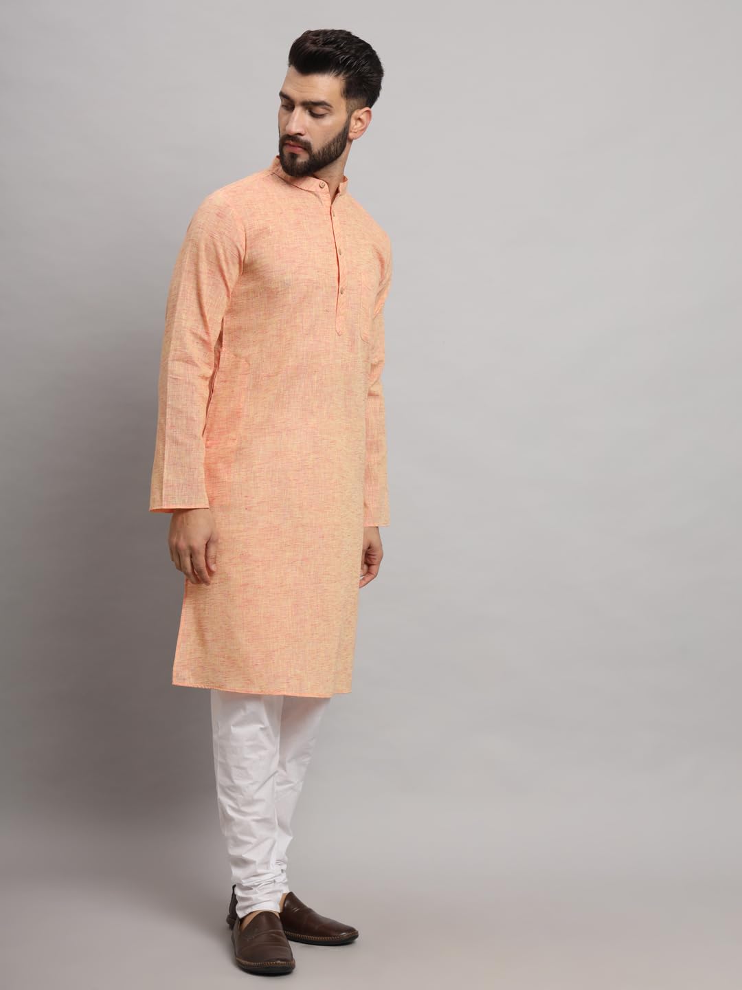 LATEST CHIKAN Men's Cotton Regular Textured