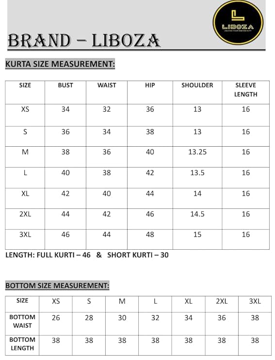 Liboza Cotton Short Kurti for Women V-Neck Shape