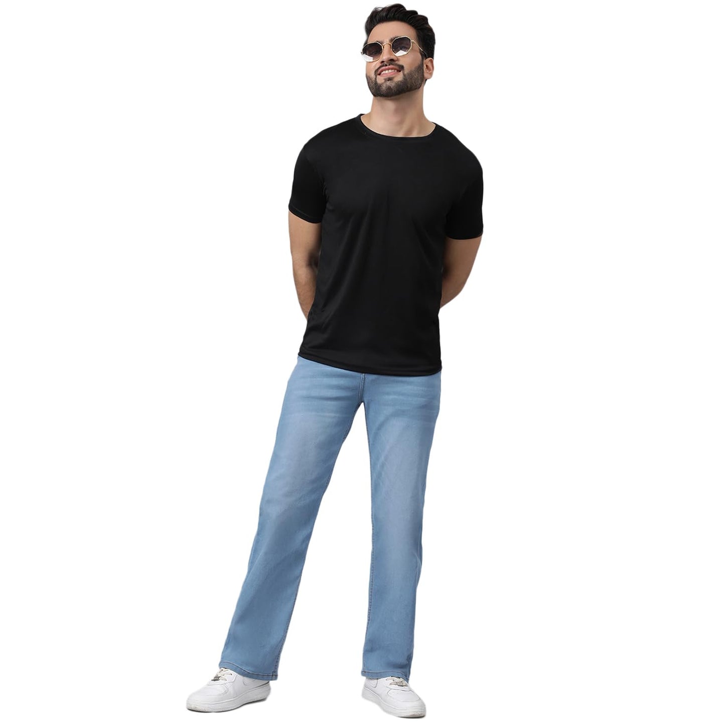 KOTTY Men’s Relaxed Fit Straight-Leg Jeans