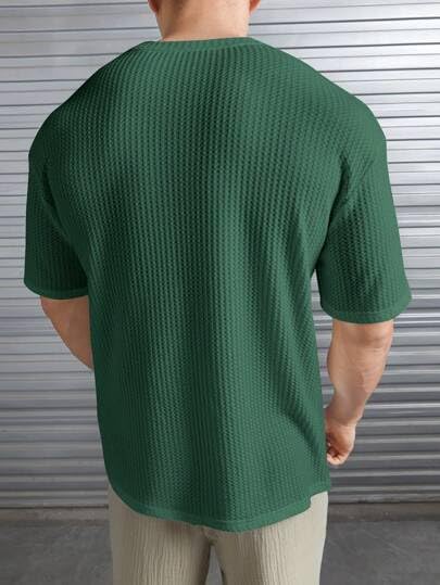 O3e Mens Solid Dotted Unique Design Oversized