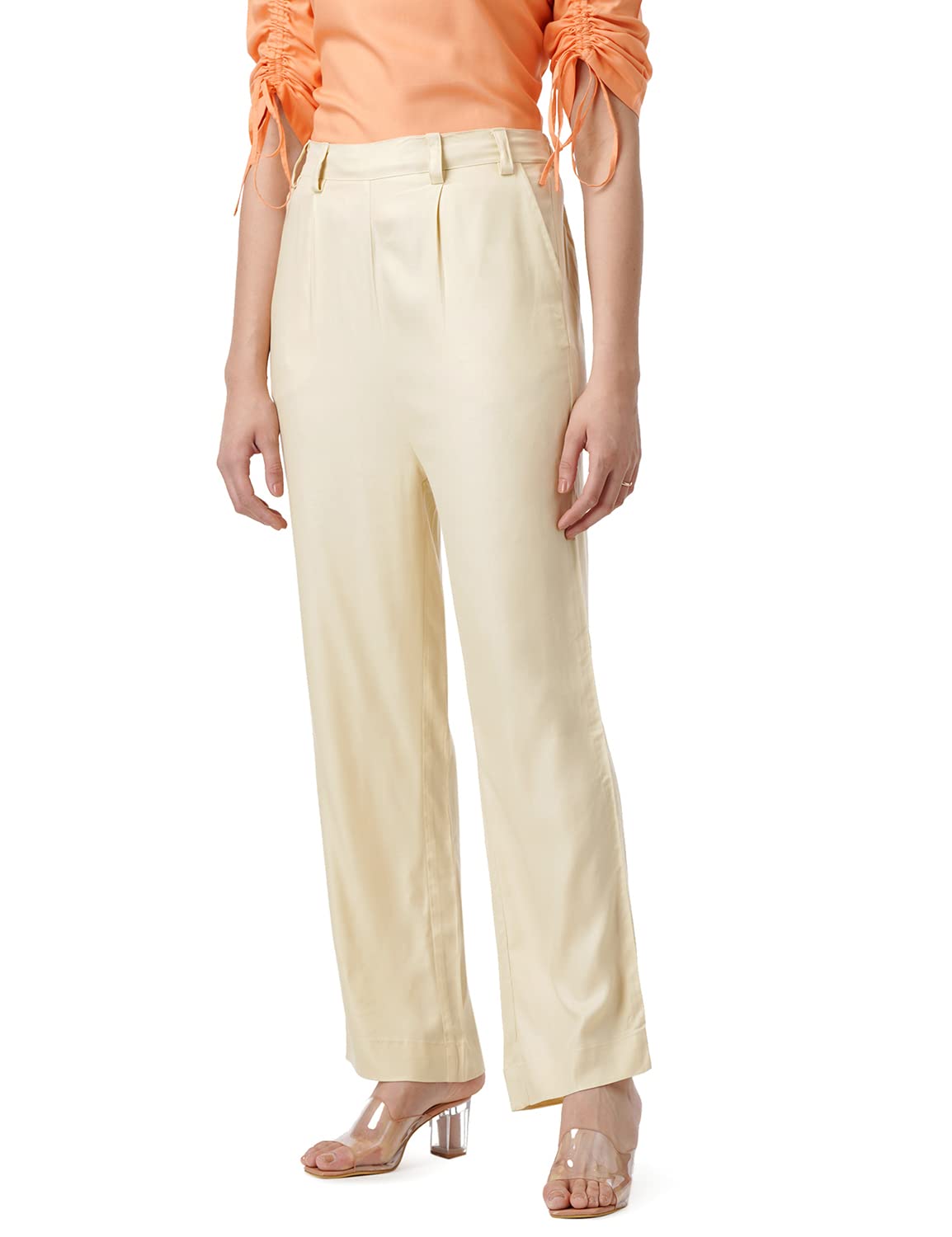 FYLTR Women's Rayon Casual Pull-up Pants