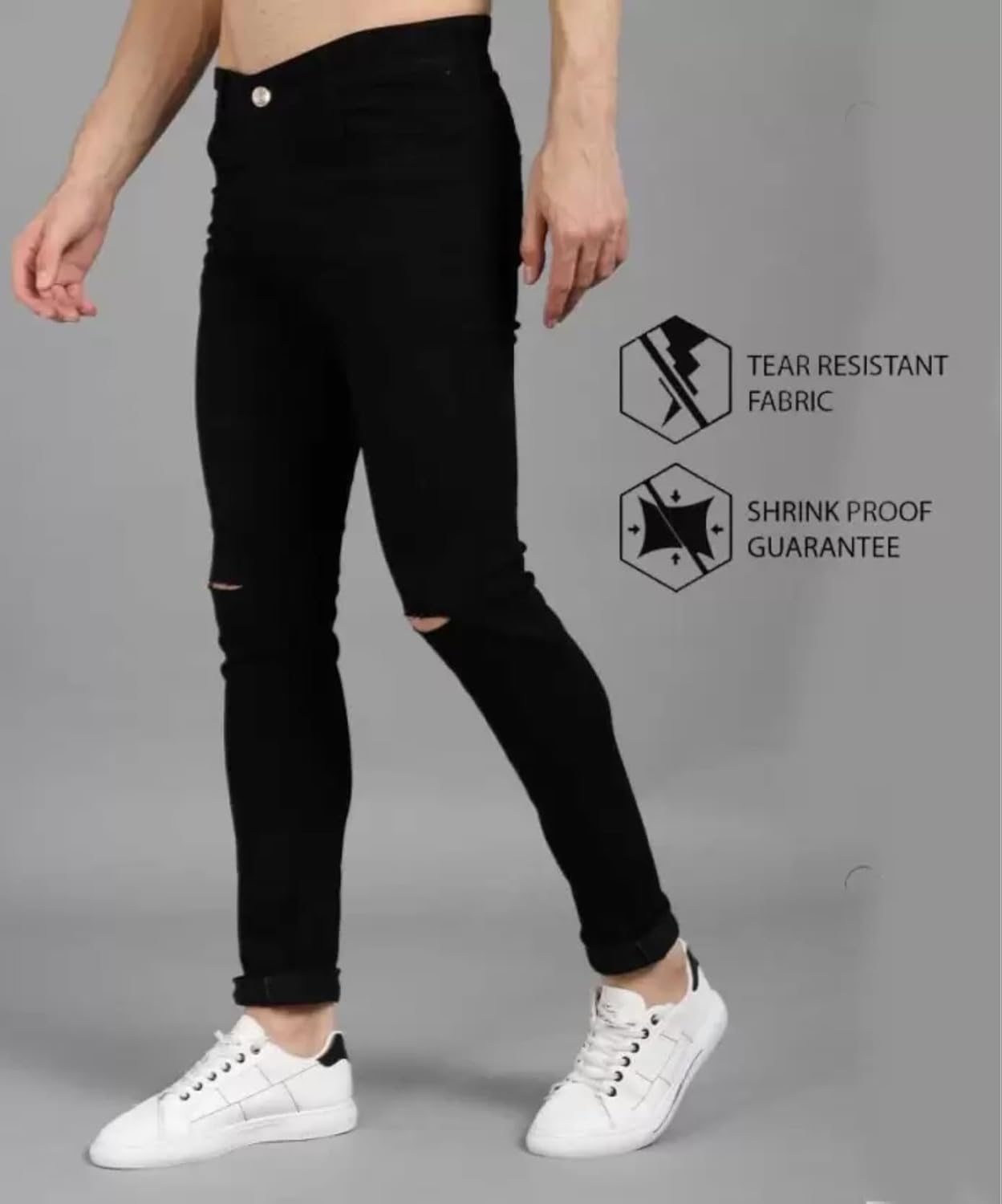 PYKAR Mens Jeans Stretchable Cotton Fabric Regular Fit