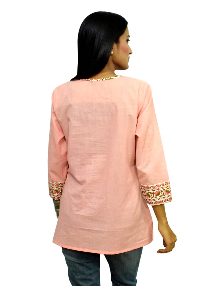 JAIPUR HAND BLOCK Women's Cotton Top |Tunic