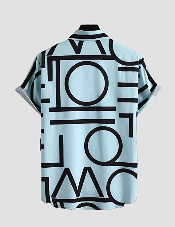 LookMark Men's Cotton Blend Printed Stitched