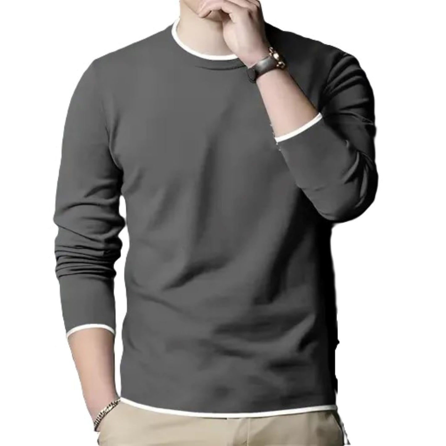 FASHA Men's Solid Regular Fit