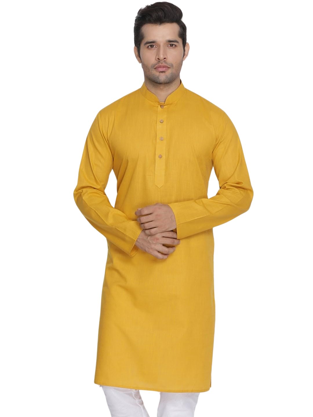 Lymio Men's Cotton Blend Regular Fit Casual Kurta