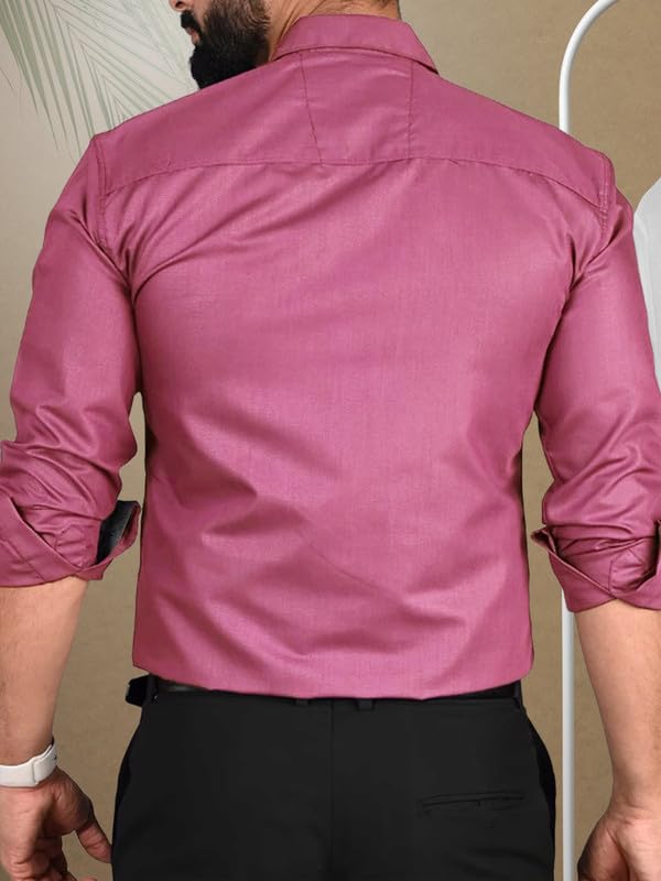 Tee Projekt Shirt for men Cotton Spread Collar Long Sleeve