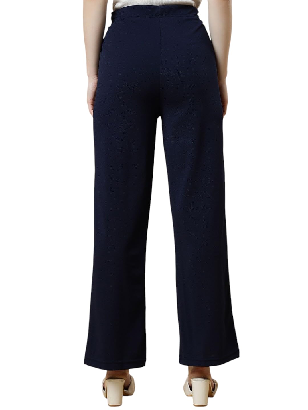 Qyaas Women's Classic Trouser Pants, High Waist