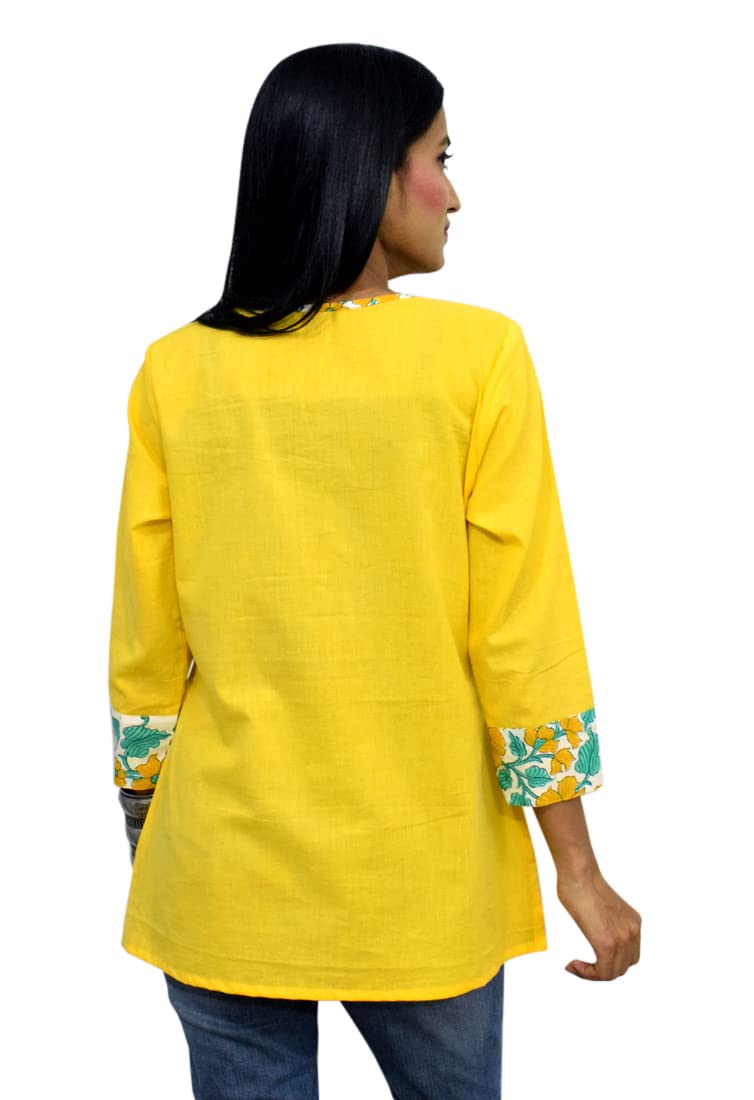 JAIPUR HAND BLOCK Women's Cotton Top |Tunic