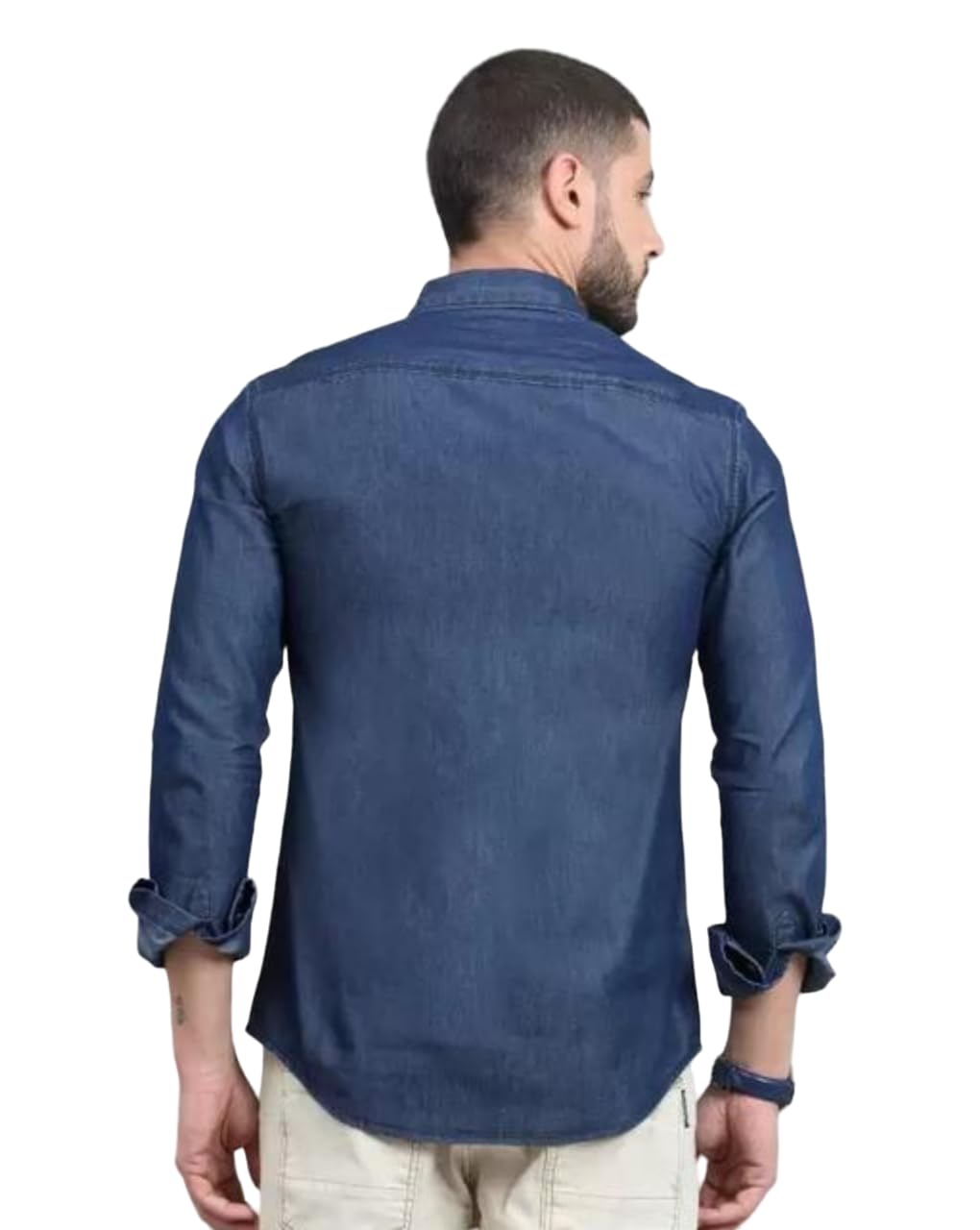 MARK HAYDON Men Denim Full Sleeves Regular Fit