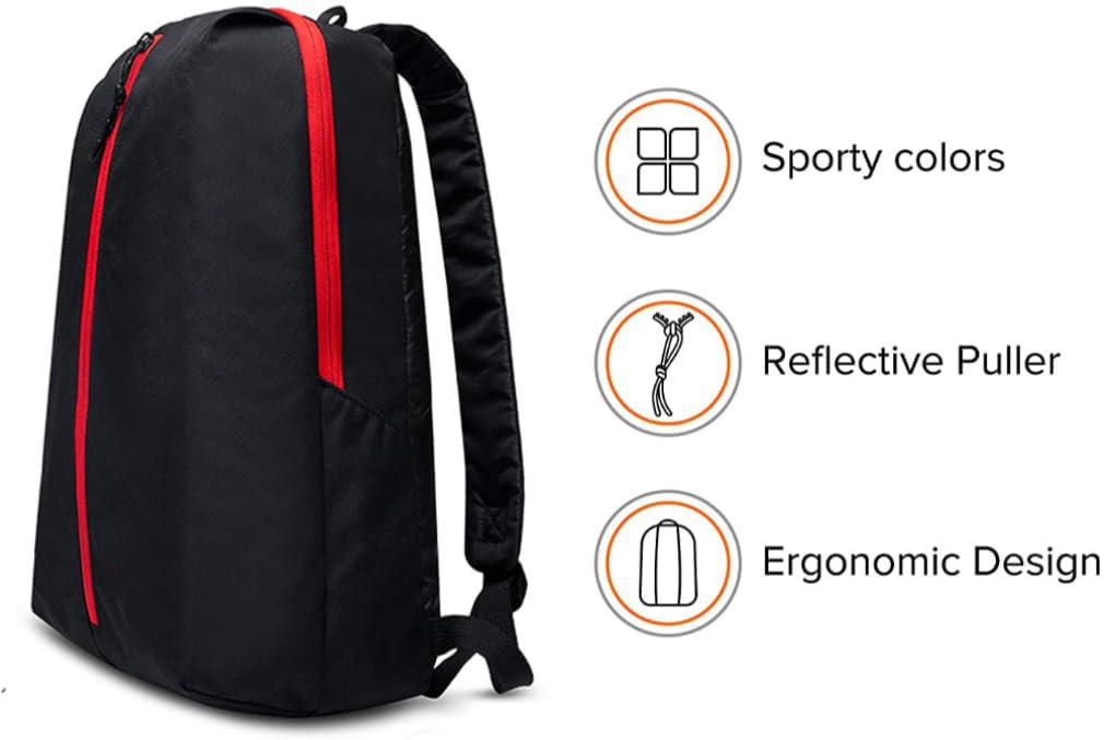 BigPlayer Black PU Leather Casual Backpack