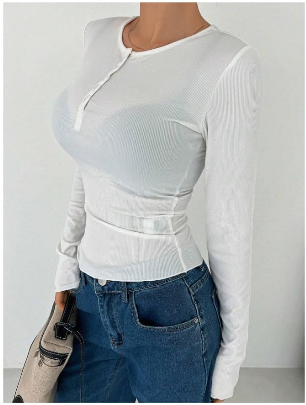 JC JUMMY COUTUREWomen's Quarter Button Full Sleeve