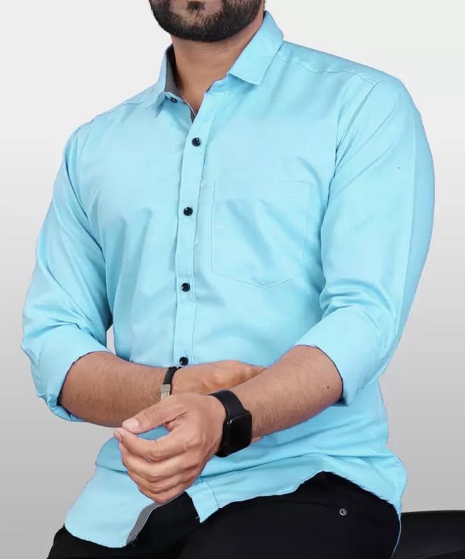 Tee Projekt Shirt for men Cotton Spread Collar Long Sleeve