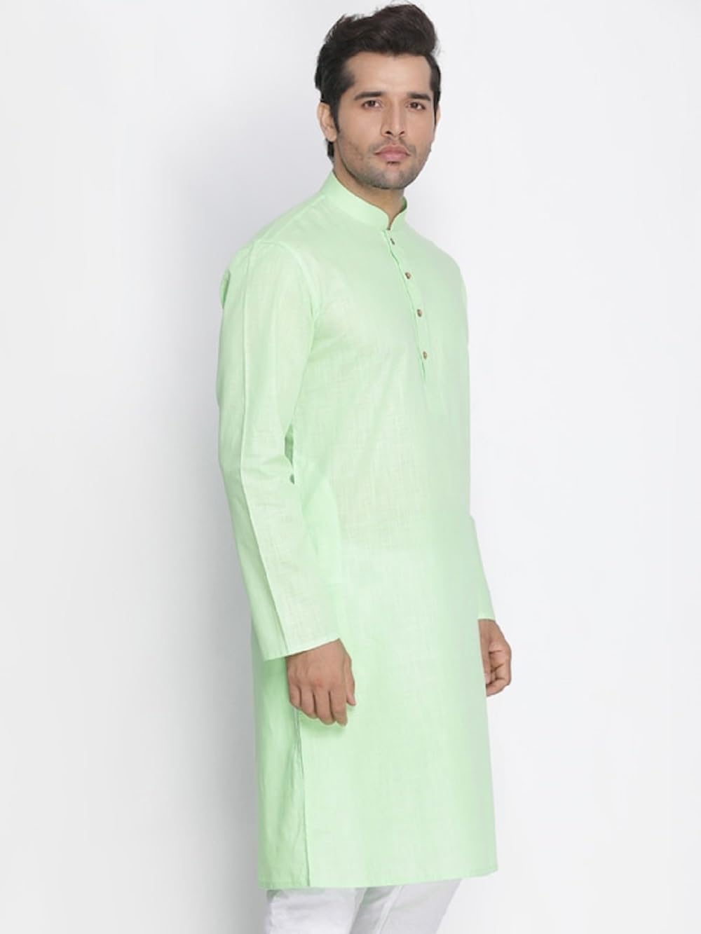 Lymio Men's Cotton Blend Regular Fit Casual Kurta