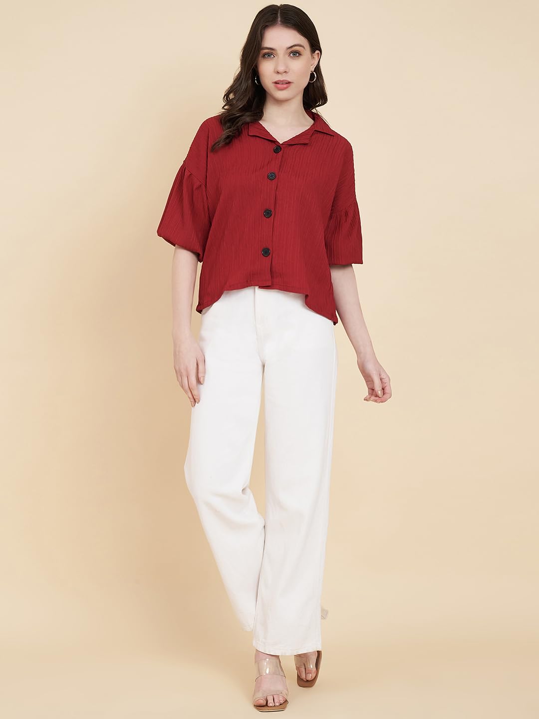 VAIRAGEE Women Cotton Blend Striped Pattern