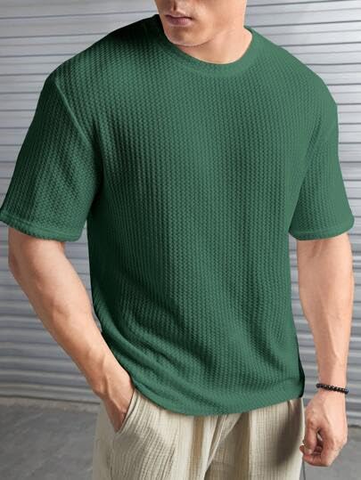 O3e Mens Solid Dotted Unique Design Oversized