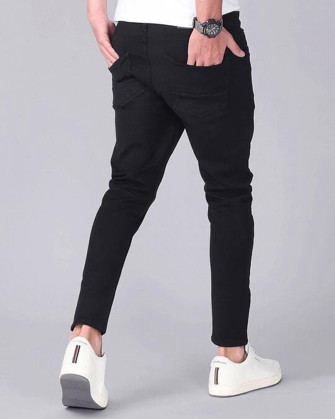 Slim Men Black Jeans