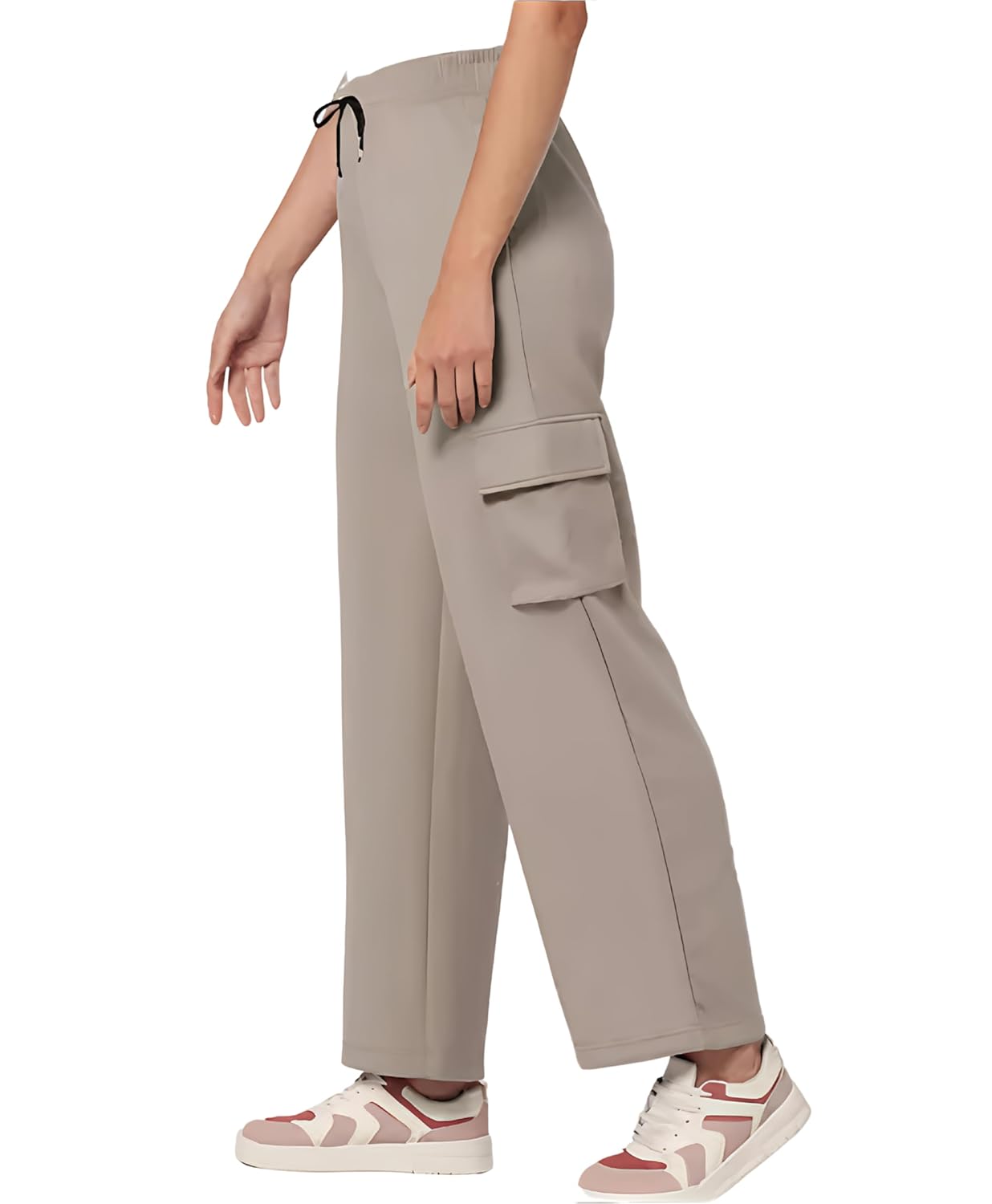 Women's High-Waist Wide Leg Cargo Pants