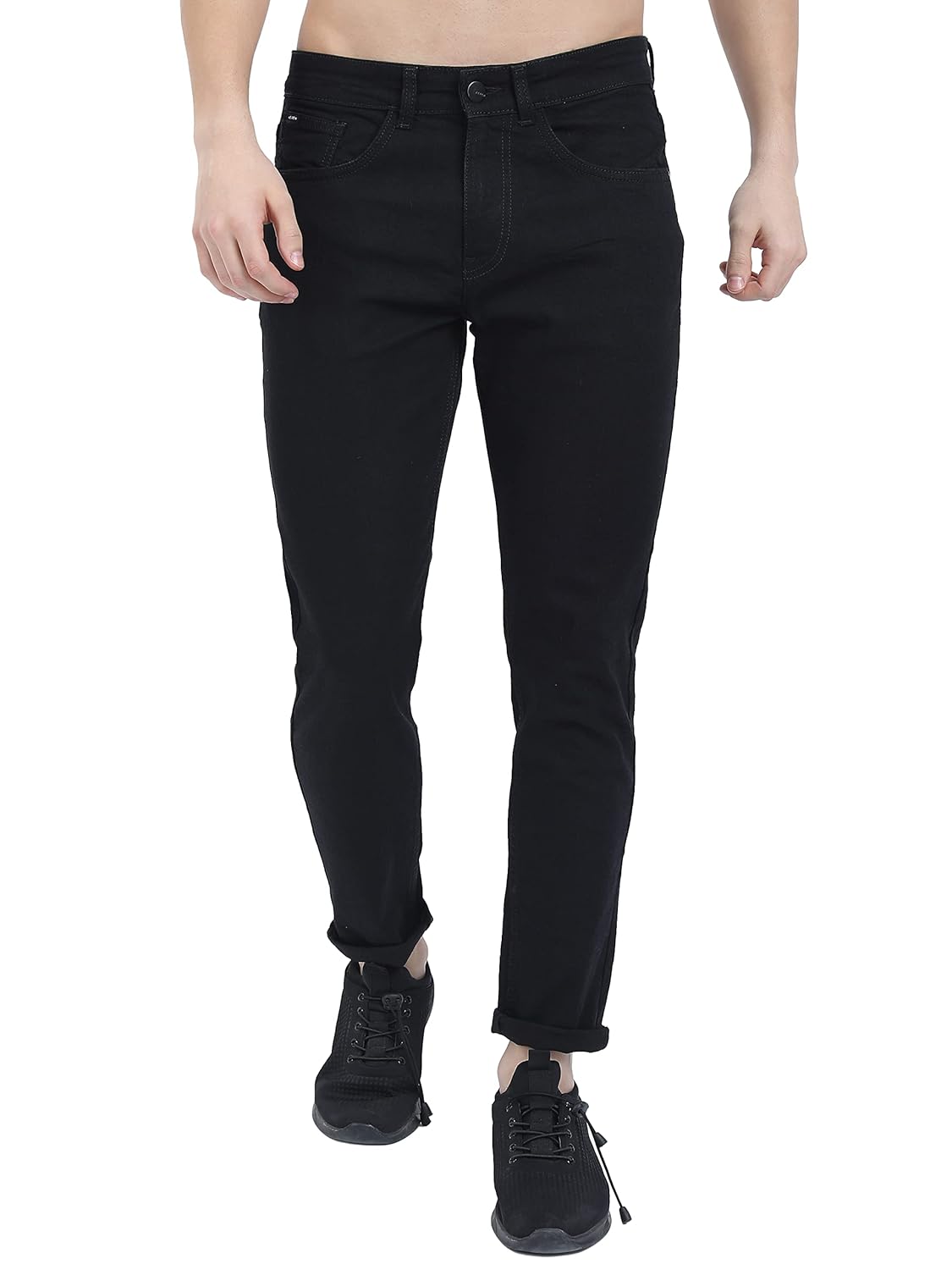 KETCH Men's Tapered Fit Mid Rise Jeans