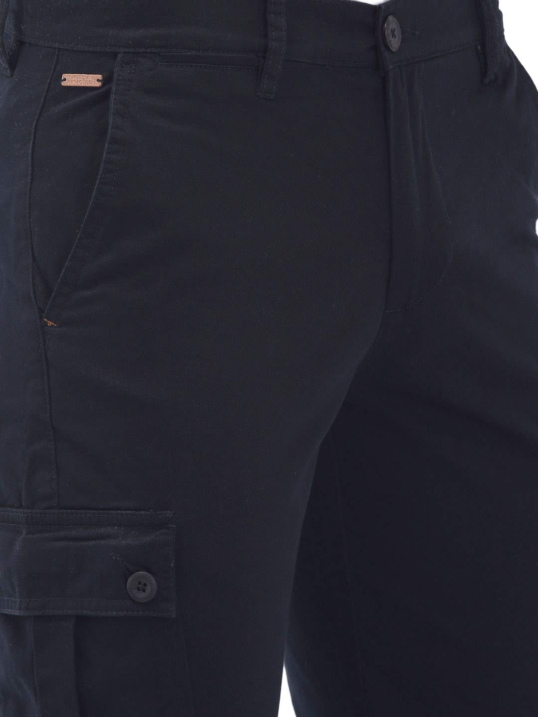 The Indian Garage Co Men's Slim Fit Mid Rise Cargo Pant
