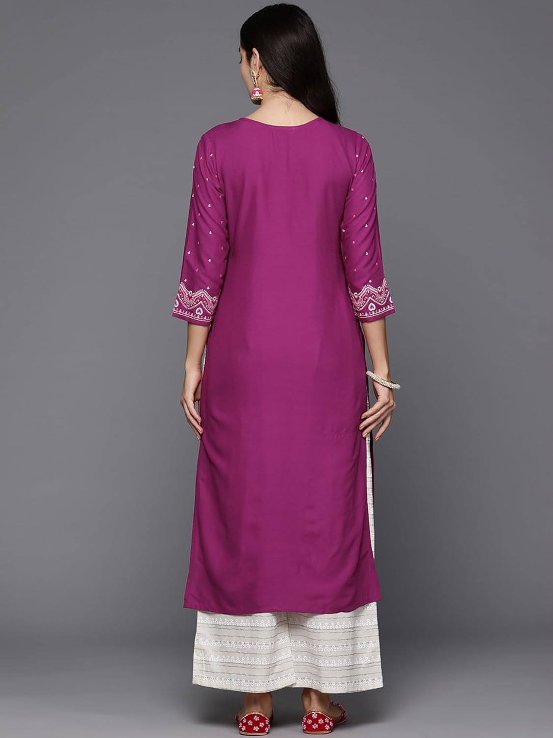 INDO ERA Women's Cotton Straight Fit Straight Kurta