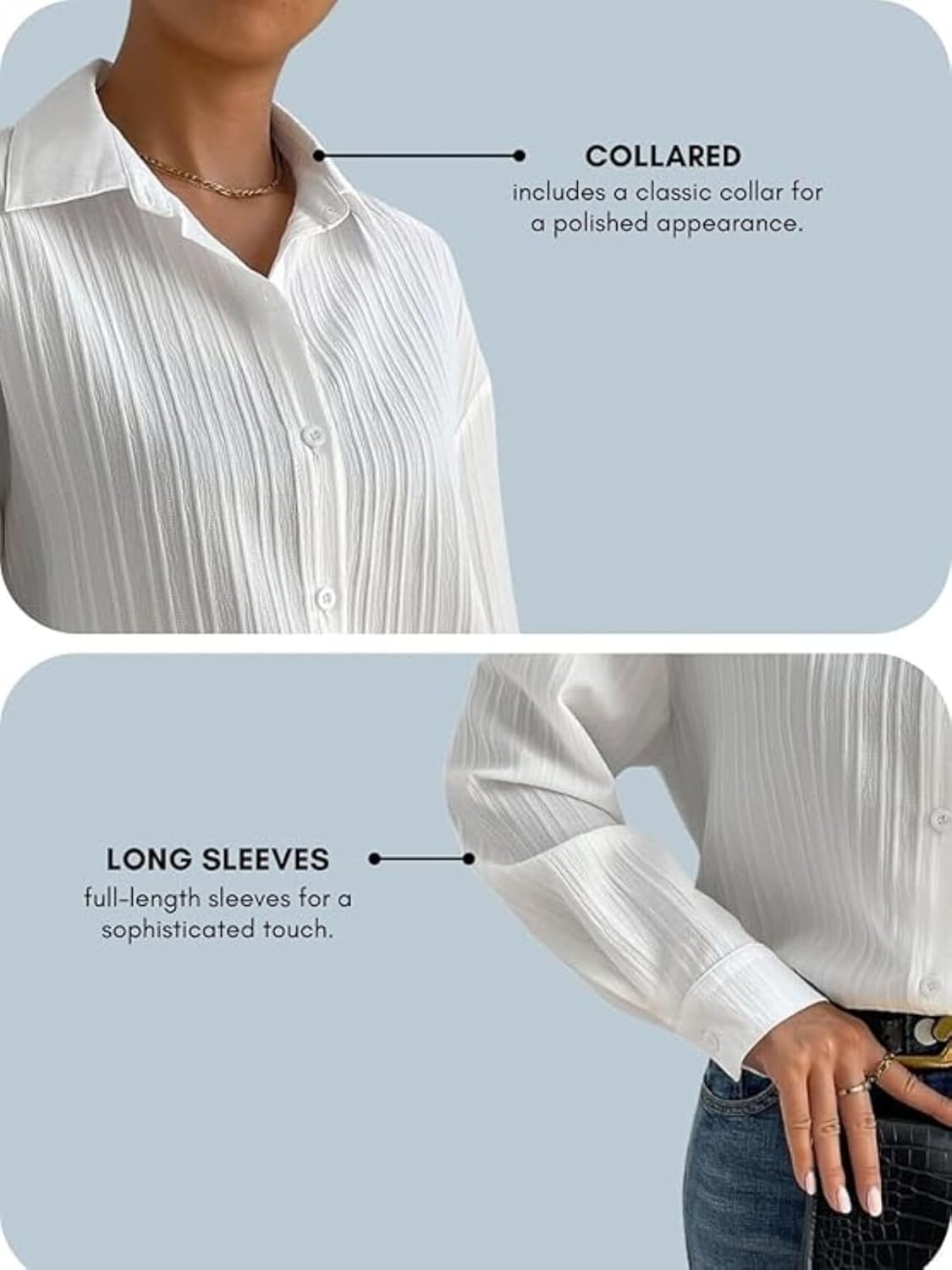 GRECIILOOKS Shirt for Women | Women Shirt | Long Shirt for Women | Shirt Tops for Women | Oversized Shirt for Women